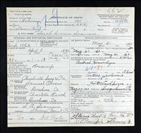 Seamans, Sarah Lovina (Owens) (Death Cert.)